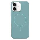 For iPhone 16 Plus Glossy TPU Shockproof MagSafe Phone Case(Blue) - 1