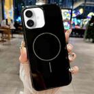 For iPhone 16 Glossy MagSafe Shockproof TPU Phone Case(Black) - 2