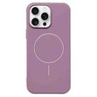 For iPhone 15 Pro Max Glossy TPU Shockproof MagSafe Phone Case(Purple) - 1