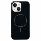 For iPhone 14 Glossy MagSafe Shockproof TPU Phone Case(Black) - 1