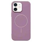 For iPhone 12 Glossy MagSafe Shockproof TPU Phone Case(Purple) - 1