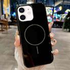 For iPhone 11 Glossy TPU Shockproof MagSafe Phone Case(Black) - 2