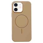 For iPhone 11 Glossy TPU Shockproof MagSafe Phone Case(Desert Gold) - 1