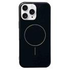 For iPhone 11 Pro Max Glossy TPU Shockproof MagSafe Phone Case(Black) - 1