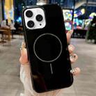 For iPhone 11 Pro Max Glossy TPU Shockproof MagSafe Phone Case(Black) - 2