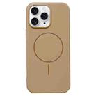 For iPhone 11 Pro Max Glossy MagSafe Shockproof TPU Phone Case(Desert Gold) - 1