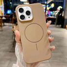 For iPhone 11 Pro Max Glossy MagSafe Shockproof TPU Phone Case(Desert Gold) - 2