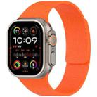 For Apple Watch 46mm / 49mm / 45mm / 44mm Litchi Texture Magnetic Silicone Watch Band(Orange) - 1