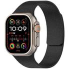 For Apple Watch 46mm / 49mm / 45mm / 44mm Litchi Texture Magnetic Silicone Watch Band(Black) - 1