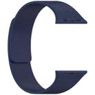 For Apple Watch 46mm / 49mm / 45mm / 44mm Litchi Texture Magnetic Silicone Watch Band(Midnight Blue) - 2