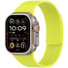 For Apple Watch 46mm / 49mm / 45mm / 44mm Litchi Texture Magnetic Silicone Watch Band(Fluorescent Green) - 1