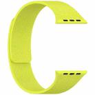 For Apple Watch 46mm / 49mm / 45mm / 44mm Litchi Texture Magnetic Silicone Watch Band(Fluorescent Green) - 2