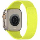 For Apple Watch 46mm / 49mm / 45mm / 44mm Litchi Texture Magnetic Silicone Watch Band(Fluorescent Green) - 3