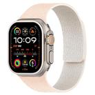 For Apple Watch 46mm / 49mm / 45mm / 44mm Litchi Texture Magnetic Silicone Watch Band(Milk Tea White) - 1
