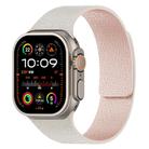 For Apple Watch 46mm / 49mm / 45mm / 44mm Litchi Texture Magnetic Silicone Watch Band(Starlight Pink) - 1