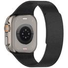 For Apple Watch 42mm / 41mm / 40mm / 38mm Litchi Texture Magnetic Silicone Watch Band(Black) - 2