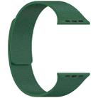 For Apple Watch 42mm / 41mm / 40mm / 38mm Litchi Texture Magnetic Silicone Watch Band(Purple Medic Green) - 3