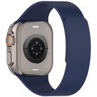 For Apple Watch 42mm / 41mm / 40mm / 38mm Litchi Texture Magnetic Silicone Watch Band(Midnight Blue) - 2