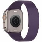 For Apple Watch 42mm / 41mm / 40mm / 38mm Litchi Texture Magnetic Silicone Watch Band(New Plum) - 2