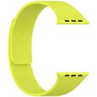 For Apple Watch 42mm / 41mm / 40mm / 38mm Litchi Texture Magnetic Silicone Watch Band(Fluorescent Green) - 3