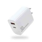 NORTHJO NOPD3002 USB-C / Type-C PD 30W + QC3.0 USB Dual Port Wall Fast Charger US Plug(White) - 1