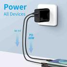 NORTHJO NOPD3002 USB-C / Type-C PD 30W + QC3.0 USB Dual Port Wall Fast Charger US Plug(Black) - 2