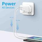 NORTHJO NOPD3002 USB-C / Type-C PD 30W + QC3.0 USB Dual Port Wall Fast Charger UK Plug(White) - 2