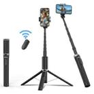 JMARY KT-259 360 Degree Rotating Phone Clip Retractable Selfie Stick Tripod - 1