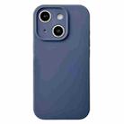 For iPhone 13 PU Hybrid TPU MagSafe IC Chip Phone Case(Dark blue) - 1