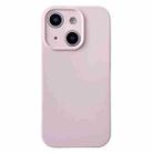 For iPhone 14 PU Hybrid TPU MagSafe IC Chip Phone Case(Pink) - 1