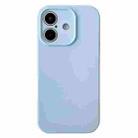 For iPhone 16 PU Hybrid TPU MagSafe IC Chip Phone Case(Blue) - 1