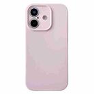 For iPhone 16 PU Hybrid TPU MagSafe IC Chip Phone Case(Pink) - 1