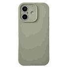 For iPhone 16 PU Hybrid TPU MagSafe IC Chip Phone Case(Grey) - 1