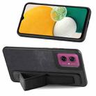 For Motorola Moto G55 Retro Wristband Holder Leather Back Phone Case(Black) - 3