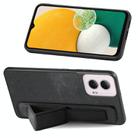 For Motorola Moto G Power 5G 2024 Retro Wristband Holder Leather Back Phone Case(Black) - 3