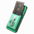 For Huawei Mate 70 Pro Retro Folding Ring Holder Card Bag MagSafe Phone Case(Green) - 3