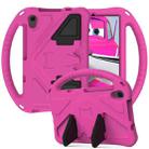 For onn. 8 Tablet Gen 4 2024 EVA Shockproof Tablet Case with Holder(RoseRed) - 1