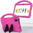 For onn. 10.1 Tablet Gen 4 2024 EVA Shockproof Tablet Case with Holder(RoseRed) - 2