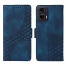 For Motorola Moto G35 ENKAY Embossed Rhombus Starry Leather Phone Case with Screen Film(Green) - 2