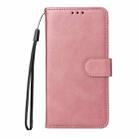 For Motorola Moto G35 ENKAY Card Wallet Calf Texture Leather Phone Case with Screen Film(Pink) - 2