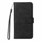 For Motorola Moto G35 ENKAY Card Wallet Calf Texture Leather Phone Case with Screen Film(Black) - 2