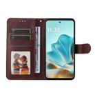 For Motorola Edge 60 Fusion ENKAY Card Wallet Calf Texture Leather Phone Case with Screen Film(Blue) - 3