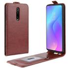 Crazy Horse Vertical Flip Leather Protective Case for Xiaomi Redmi K20/K20 Pro/Mi 9T/Mi 9T Pro(Brown) - 1