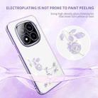 For Xiaomi Redmi Note 14 Pro+ 5G Bling Diamond Flower All-inclusive Phone Case(Purple) - 3