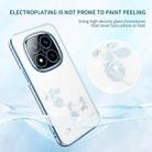 For Xiaomi Redmi Note 14 Pro+ 5G Bling Diamond Flower All-inclusive Phone Case(Blue) - 3