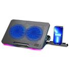 CP252 Adjustable Angle Notebook Cooler Stand Dual Fan Laptop Cooling Pad - 1