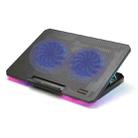 CP252 Adjustable Angle Notebook Cooler Stand Dual Fan Laptop Cooling Pad - 2