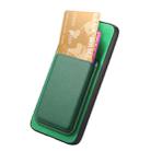 For Realme GT5 5G Retro Magsafe Card Bag PU Back Cover Phone Case(Green) - 3