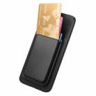 For Realme Neo 5 SE 5G Retro Magsafe Card Bag PU Back Cover Phone Case(Black) - 3