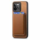 For Realme GT7 Pro 5G Retro Magsafe Card Bag PU Back Cover Phone Case(Brown) - 2